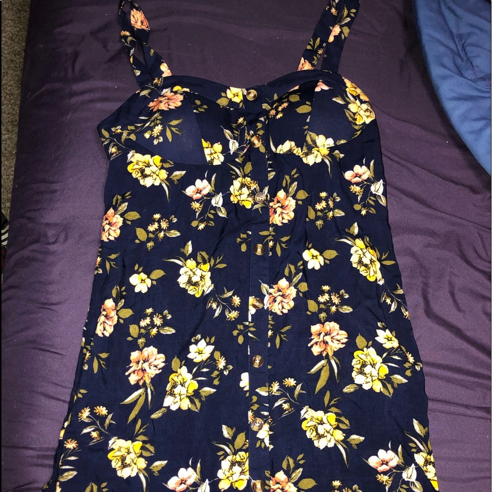 Tank dress! Never worn! Button up the front